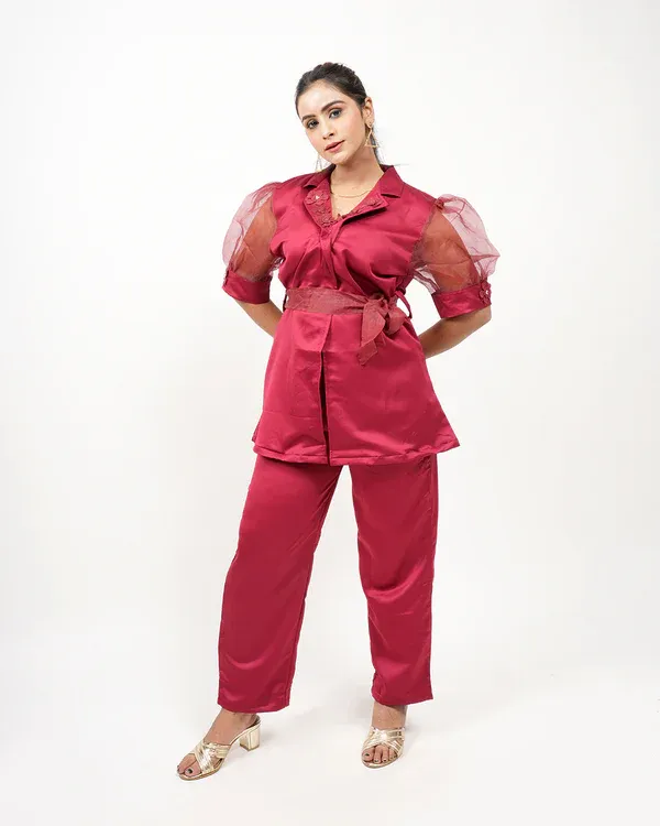 Satin co-ord set 031