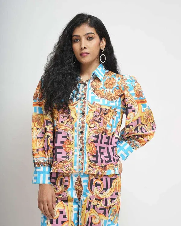 Imported Fabric co-ord set 062
