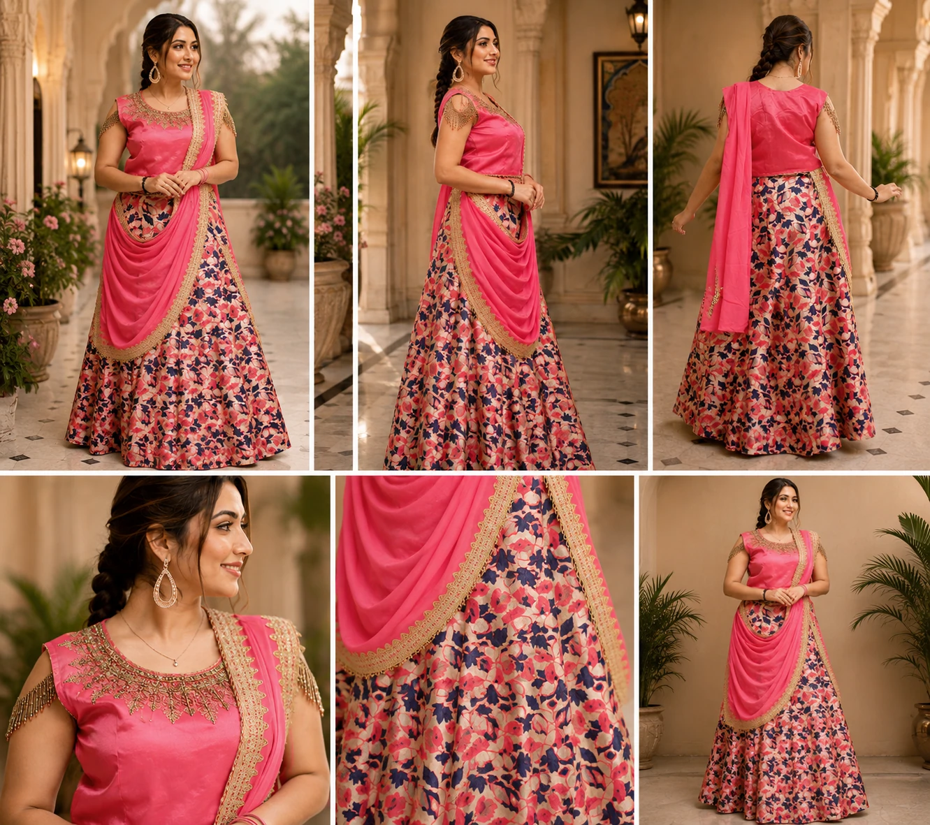 Banarsi silk with CANCAN ready-to-wear set 119, view 5
