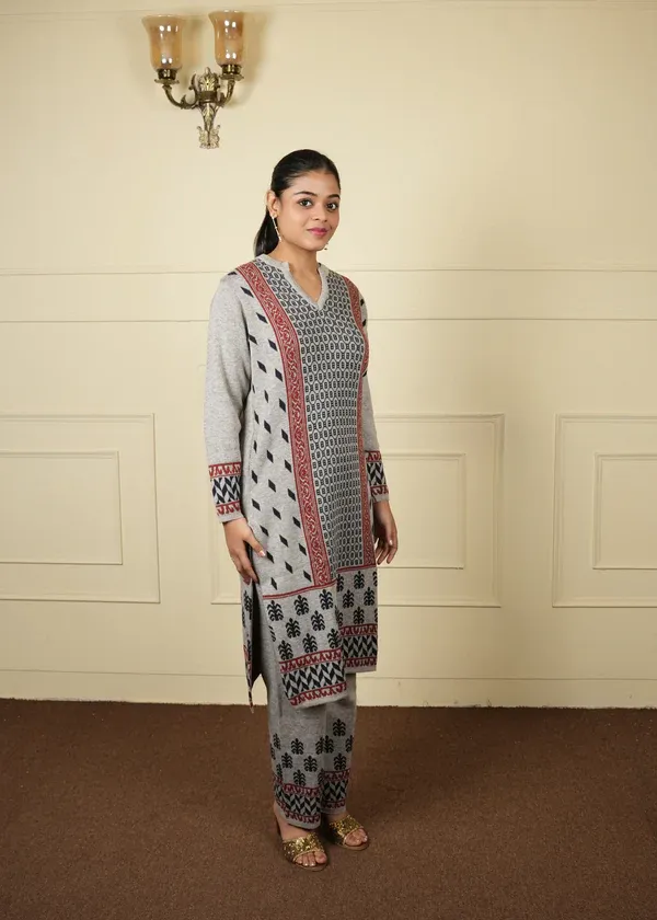 Knitting Daffodil Woven winter set 129