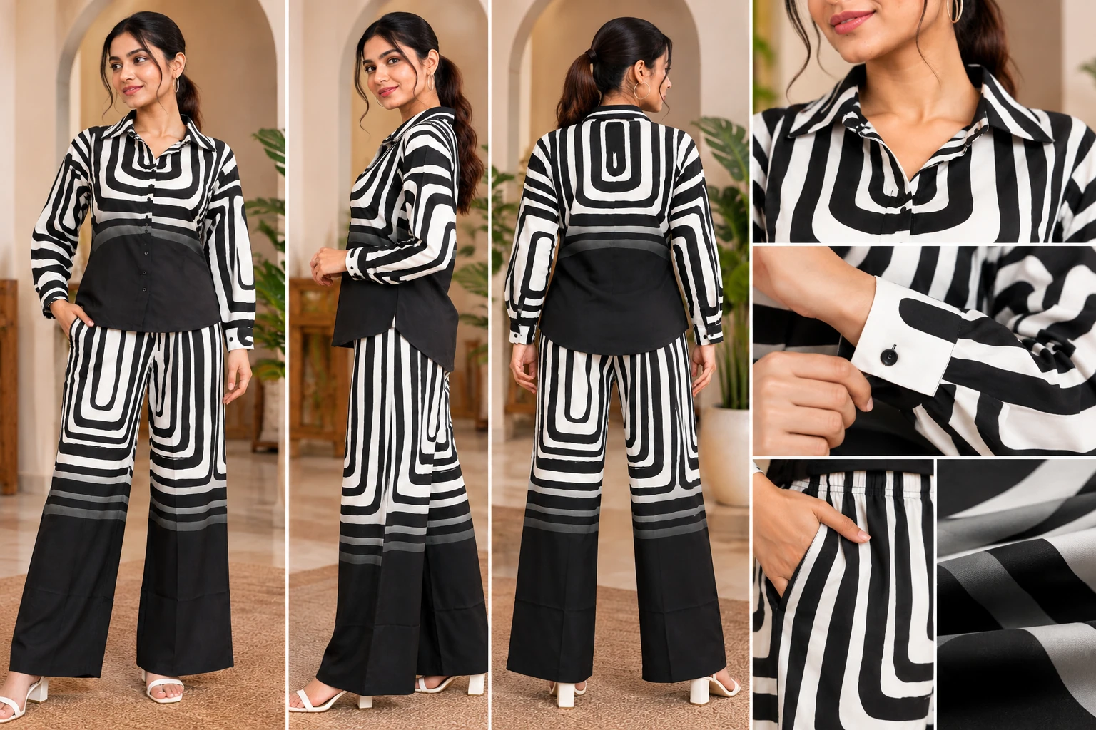 Rayon co-ord set 578, view 5
