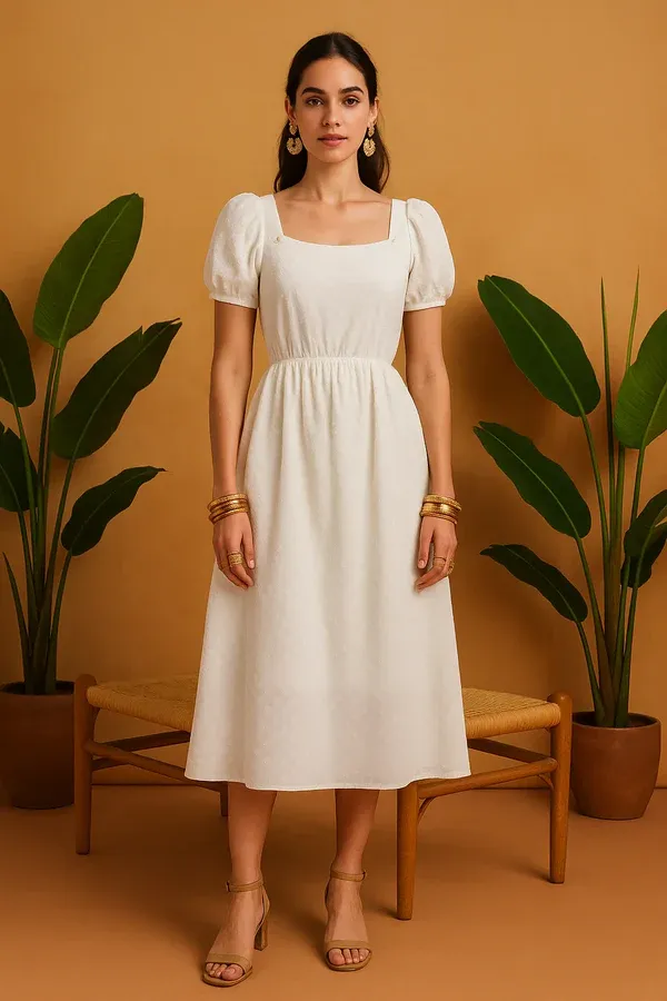 Soft georgette or cotton blend maxi gown 628