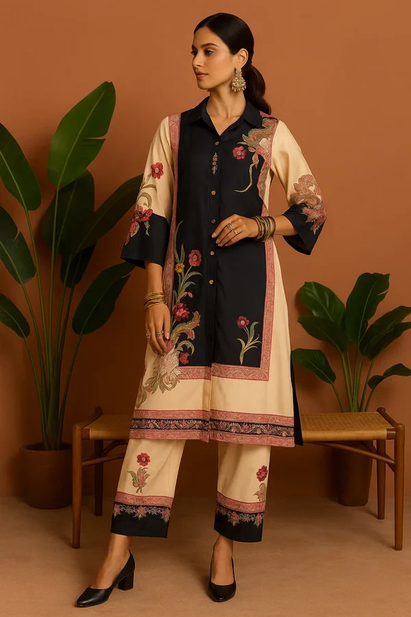 Satin co-ord set 734