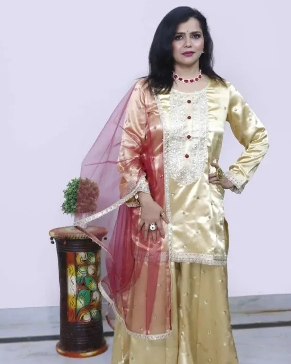 Satin suit set 873, view 6